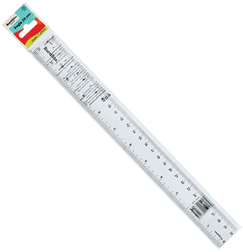 Regla Plástico 30cm Barrilito® 1136 [Pieza] 7501214963165