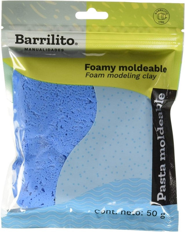 Foamy Moldeable 50g Azul Rey Barrilito® 8636FMZR Pieza 7501214986362 01
