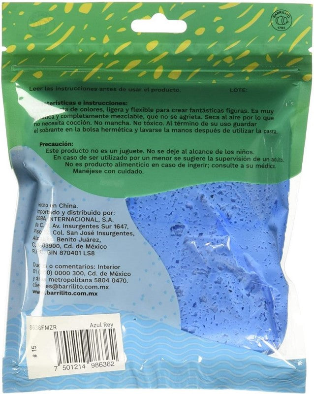 Foamy Moldeable 50g Azul Rey Barrilito® 8636FMZR Pieza 7501214986362 02