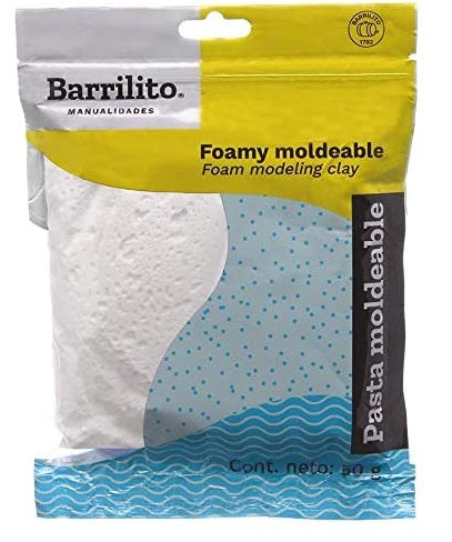 Foamy Moldeable 50g Blanco Barrilito® 8637FMBL Pieza 7501214986379 01