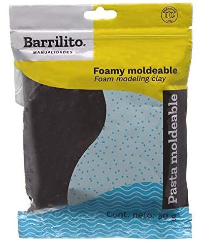 Foamy Moldeable 50g Negro Barrilito® 8647FMNE Pieza 7501214986478 01