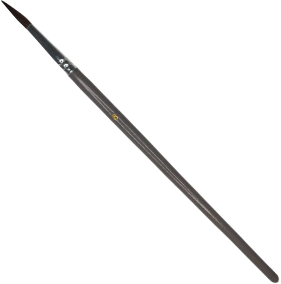 Pincel p/Acuarela Escolar Pelo de Pony #8 Gris Delta® PD8 [Pieza] 7501214962090