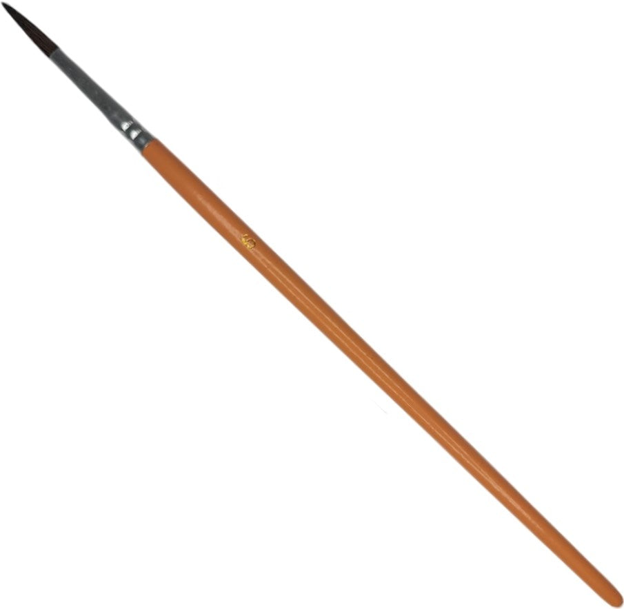 Pincel p/Acuarela Escolar Pelo de Pony #6 Durazno Delta® PD6 [Pieza] 7501214962076