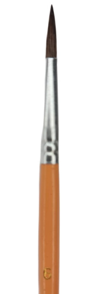 Pincel p/Acuarela Escolar Pelo de Pony #6 Durazno Delta® PD6 [Pieza] 7501214962076 2