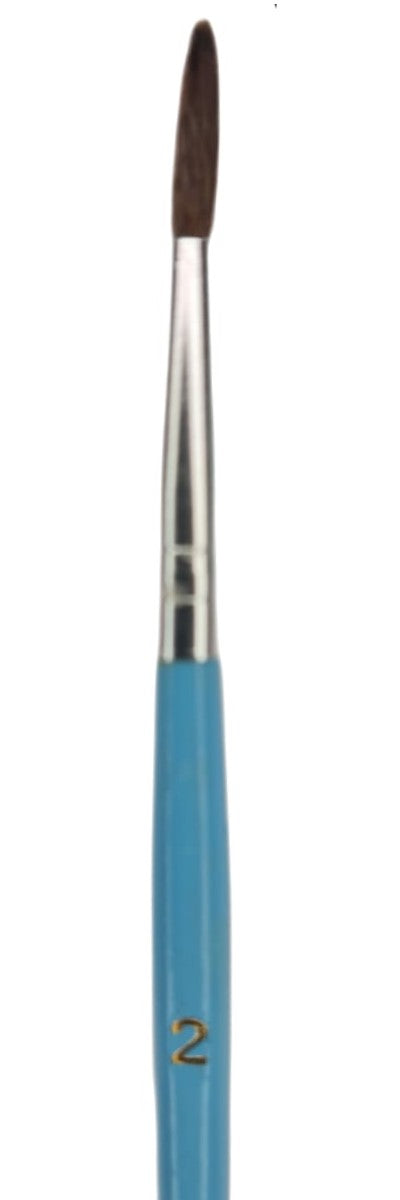 Pincel p/Acuarela Escolar Pelo de Pony #2 Celeste Delta® PD2 [Pieza] 7501214962038 2