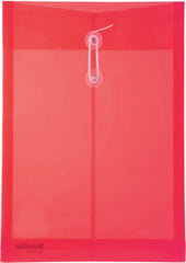 Sobre p/DocumentoPlástico Vertical c/Hilo Rojo Translúcid Oficio Barrilito® 120VOR [Pieza] 7501214974666