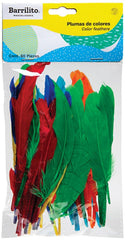 Pluma de Ave c/60 Colores Chica Barrilito® F009 [Pieza] 7501214910251