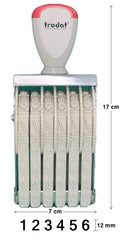 Sello Numerador 6 Bandas 12mm Trodat® 15126 [Pieza] 92399549956