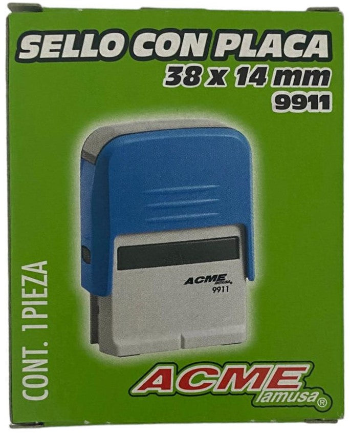 Sello Tinta Automática Printer 38×14mm Barrilito® 9911 Pieza 7501214970705