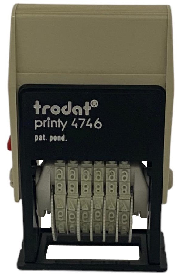Sello Numerador Tin.Auto 6 Bandas 4mm Print Trodat® 4746/4846 [Pieza] 92399602095