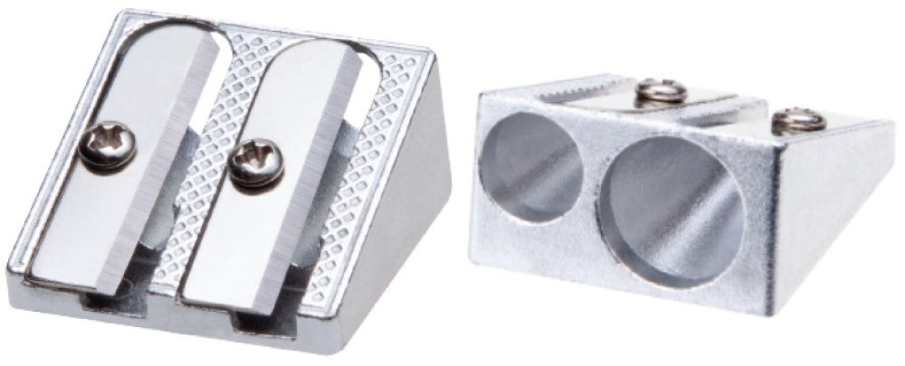 Sacapuntas de Metal Hacha Doble Aluminio Barrilito® SPT06 [Pieza] 7501214908722