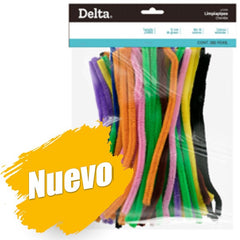 Limipiapilas Grueso c/100 Colores 1.2×32cm Delta® LG100D [Pieza] 7501214901716