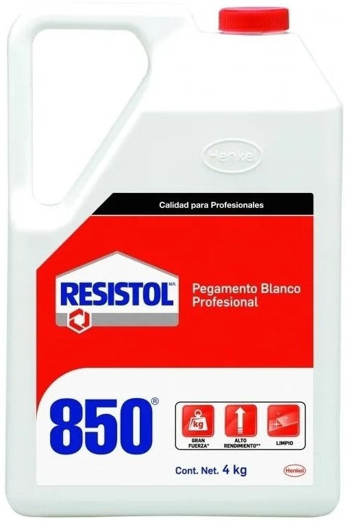 Adhesivo 850® Blanco 4kg Porrón Resistol® Galón 7501028815513 01