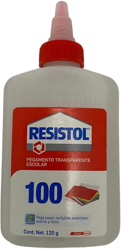 Adhesivo 100 Transparente 120g Resistol® [Pieza] 7501028877306