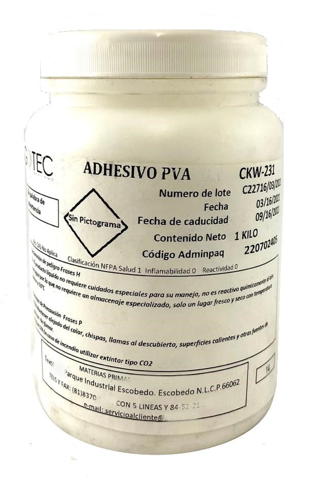 Adhesivo p/Encuadernar CKW-231-B Blanco 1kg GOTEC® Kilo 7501028830196 01