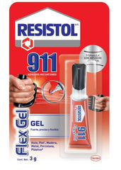 Adhesivo Instantáneo 911 Súper Gel 3g Resistol® [Pieza] 7501199407104