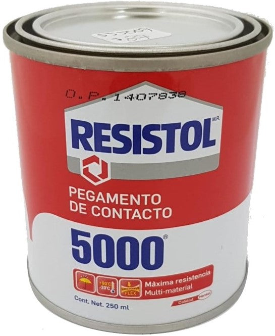 Adhesivo de Contacto 5000 Amarillo 250ml Resistol® Pieza 7501028812215 01