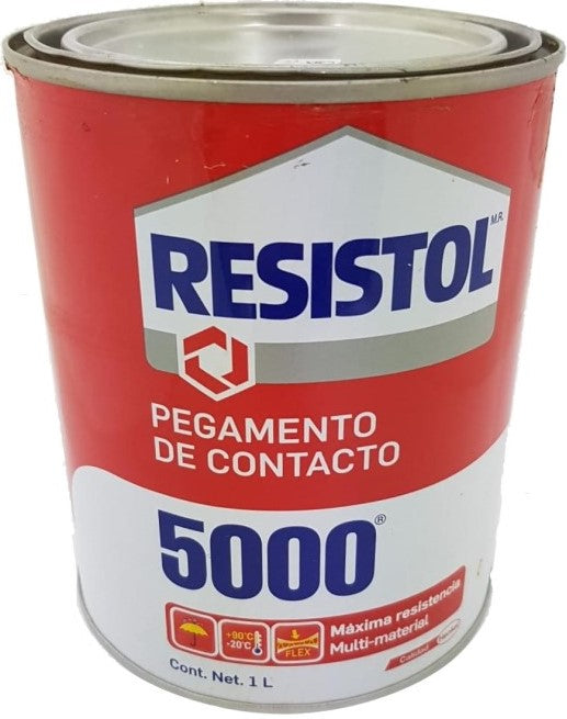 Adhesivo de Contacto 5000 Amarillo 1 Litro Resistol® Litro 26000007047 01