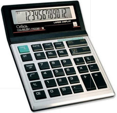 Calculadora Básica Bater. Celica Comp y Cor 12 Dígitos Celica® CA-612V [Pieza] 7501953301686