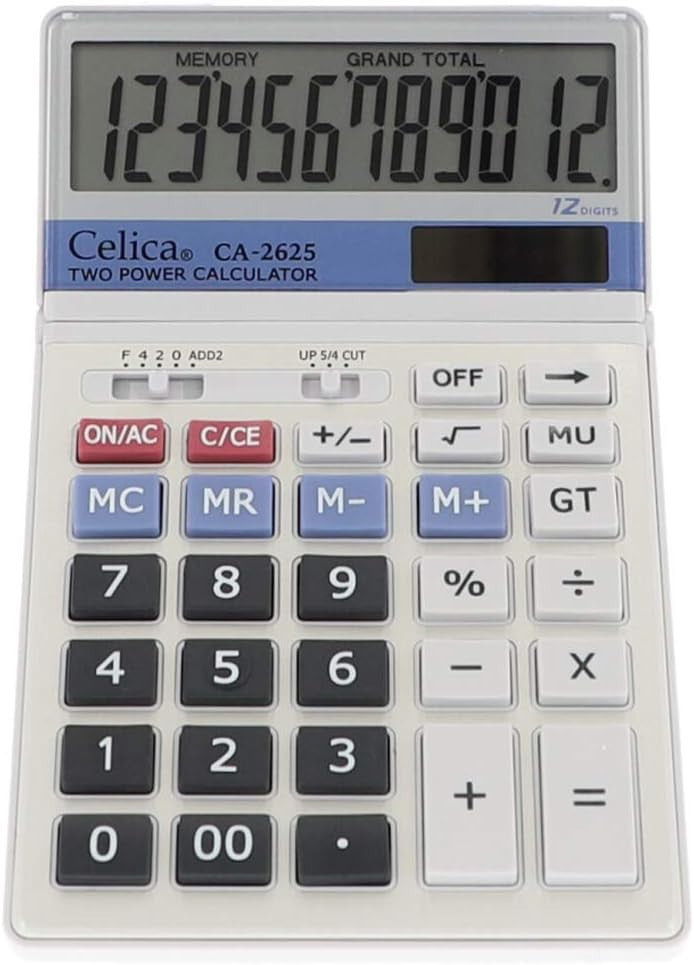 Calculadora Semi-Escritor 12 Dígitos Celica® CA-2625 [Pieza] 7501953300450
