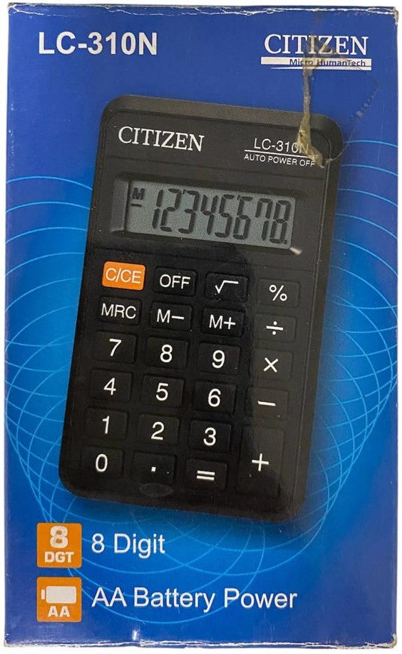 Calculadora Básica Bater. 8 Dígitos Citizen® LC-310N [Pieza] 4562195133278 2