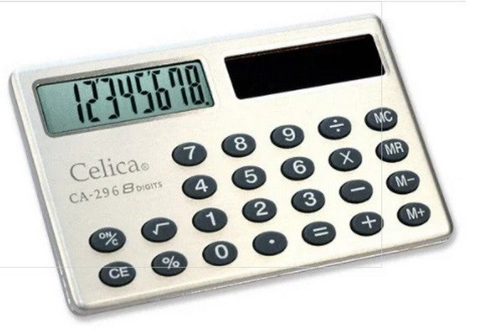 Calculadora Básica Bater. 8 Dígitos Celica® CA-296 [Pieza] 7501953301747