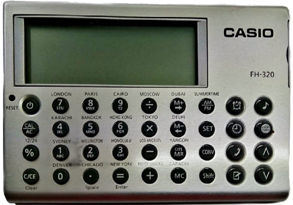 Calculadora Básica Bater. Hora Mundial 12 Dígitos Proesa® FH-320 [Pieza] 4971850161417