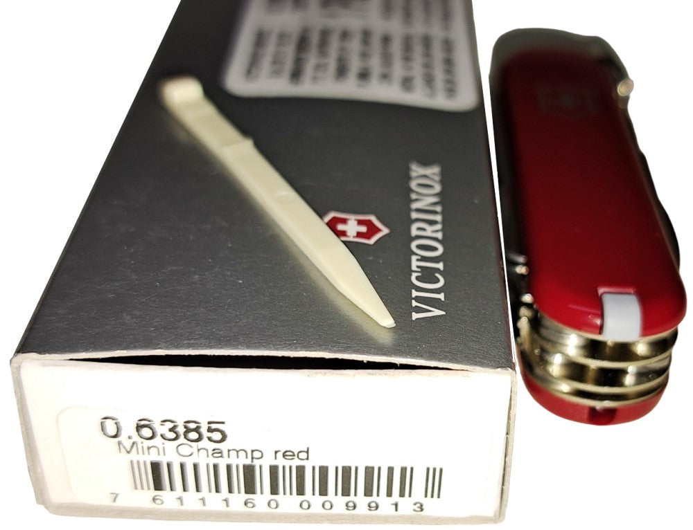 Navaja 58mm Minichamp 18 Usos 58mm Rojo Victorinox® 0.6385 [Pieza] 7611160009913 4