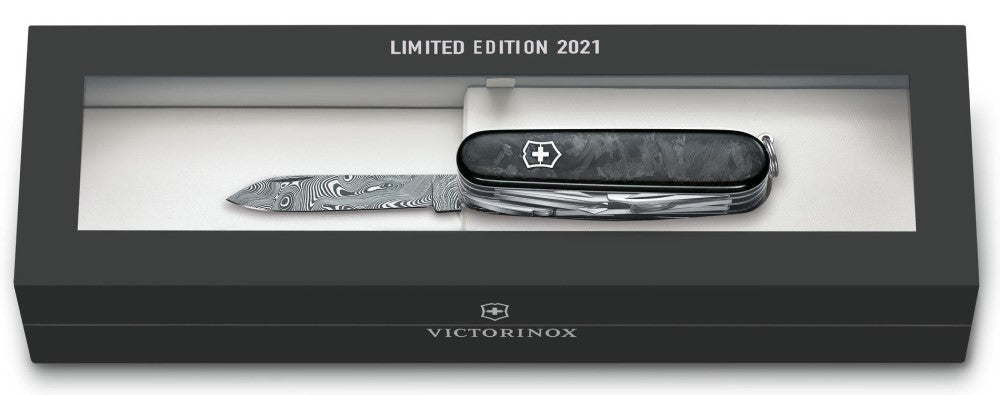 Navaja Limited Edition Swiss Champ 33 Damascus 91mm Cuerno de Res 2021 Victorinox® 1.6791.J21 [Pieza] 7611160187376 2