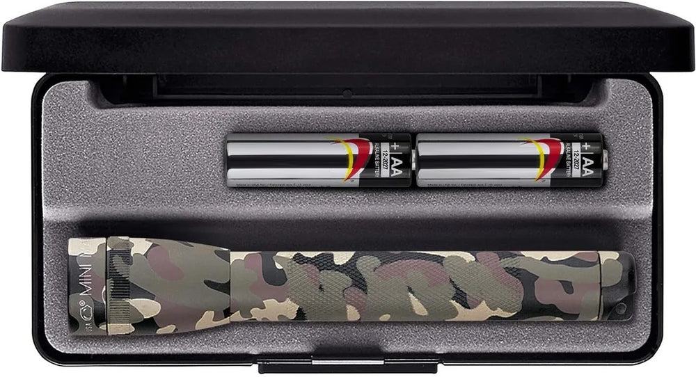 Linterna Incandescente Mini c/Estuche 14.6cm 2 AA Camuflaje Mag-lite® 500397 M2A02L Pieza 7640167474