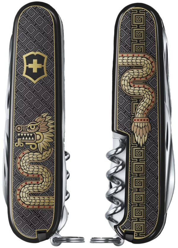 Navaja Limited Edition Climber Quetzalcóatl 91mm Negro-Oro 2026 Victorinox® 1.3703.3-X6 [Pieza] 7611160368423