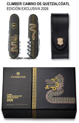 Navaja Limited Edition Climber Quetzalcóatl 91mm Negro-Oro 2026 Victorinox® 1.3703.3-X6 [Pieza] 7611160368423 2