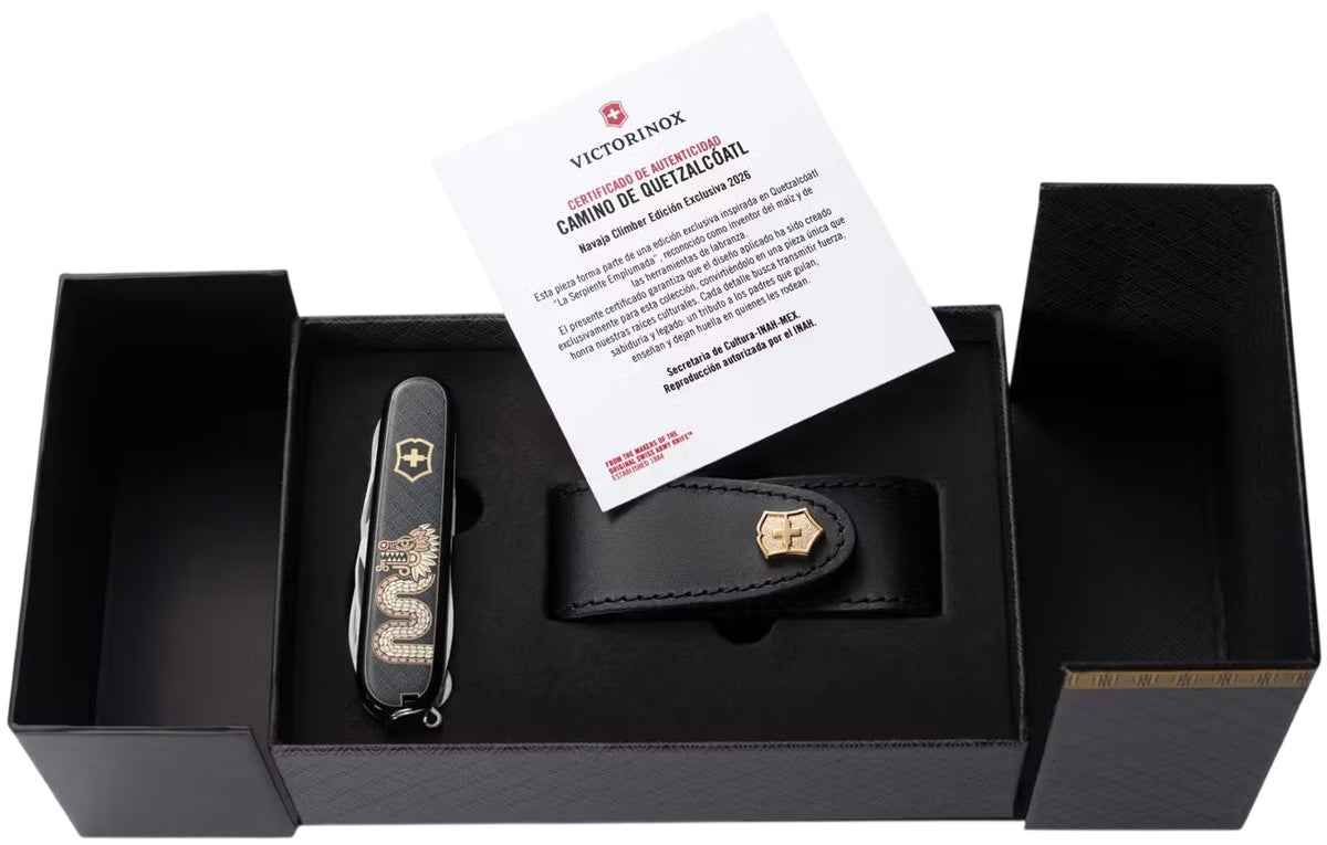 Navaja Limited Edition Climber Quetzalcóatl 91mm Negro-Oro 2026 Victorinox® 1.3703.3-X6 [Pieza] 7611160368423 3