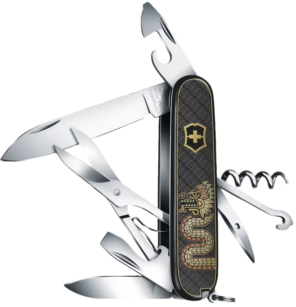 Navaja Limited Edition Climber Quetzalcóatl 91mm Negro-Oro 2026 Victorinox® 1.3703.3-X6 [Pieza] 7611160368423 4