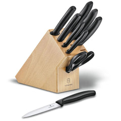 Cuchillo Cocina JuegoBase Soporte Haya c/9 Nylon Negro Victorinox® 6.7193.9 [Pieza] 7613329113530 2