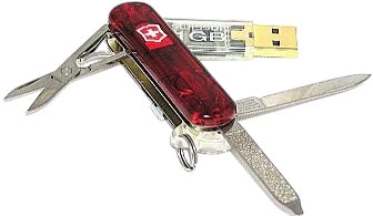 Navaja-USB Swissbit Memory Láser 1gb 58mm Rojo Transparen 8 Usos Victorinox® 4.6027.TG1 [Pieza] 2