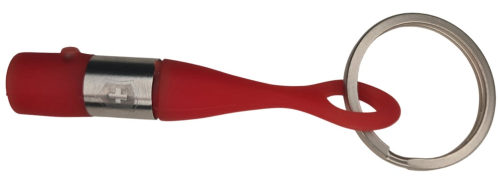 Llavero c/Luz LED Silicon Rojo c/Logo Luz Roja Victorinox® BS096.71VX [Pieza] 7501241719919