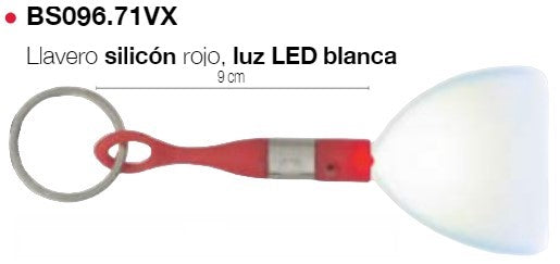 Llavero Silicon c/Luz LED Logo Rojo Victorinox® BS096.71VX Pieza