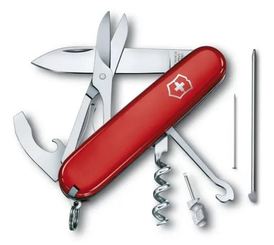 Navaja 91mm Compact 15 Usos 91mm Rojo Victorinox® 1.3405 [Pieza] 7611160100016