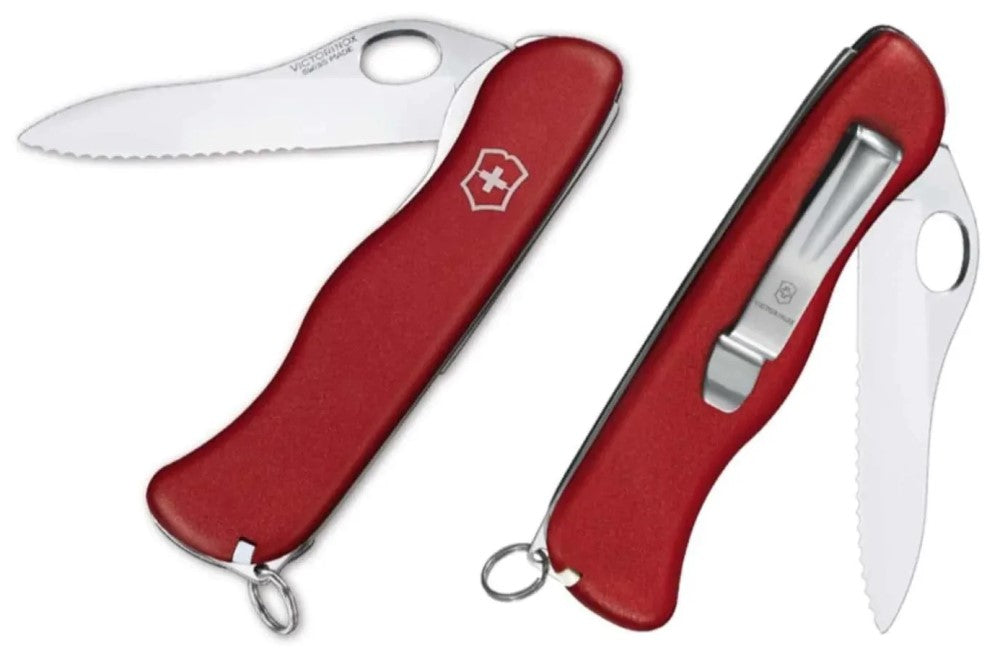 Navaja 111mm Sentinel c/Hueco y Clip 111mm Rojo Victorinox® 0.8416.M Pieza