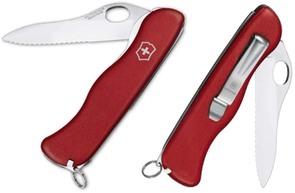 Navaja 111mm Sentinel c/Hueco y Clip 111mm Rojo Victorinox® 0.8416.M [Pieza] 7611160178886