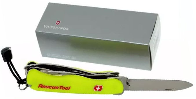 Navaja 111mm Rescue Tool Sin Hueco 111mm Amarillo Fluore Victorinox® 0.8623.N [Pieza] 7501728749668