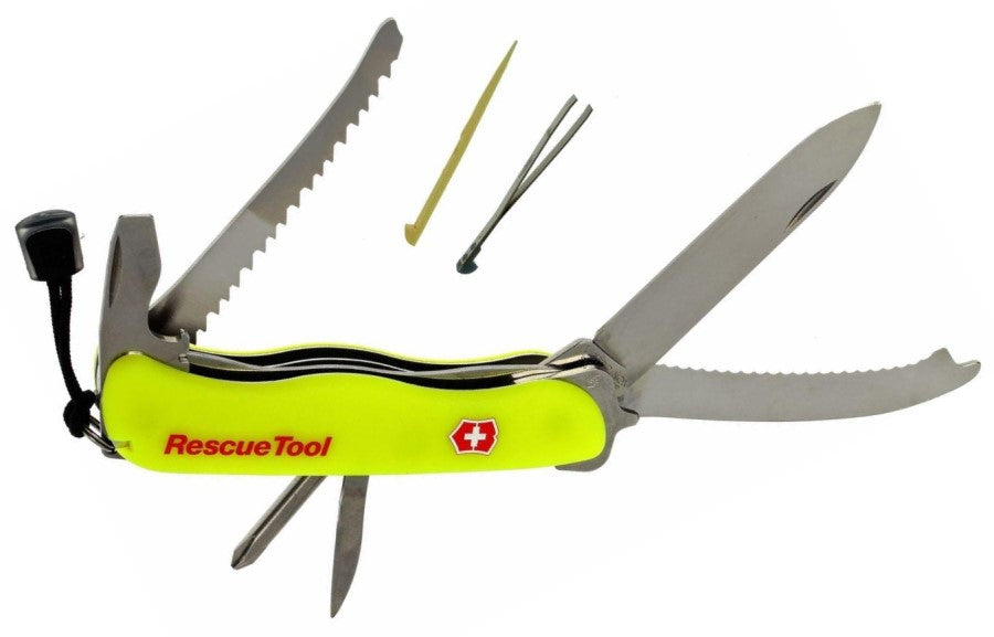 Navaja 111mm Rescue Tool Sin Hueco 111mm Amarillo Fluore Victorinox® 0.8623.N [Pieza] 7501728749668 2