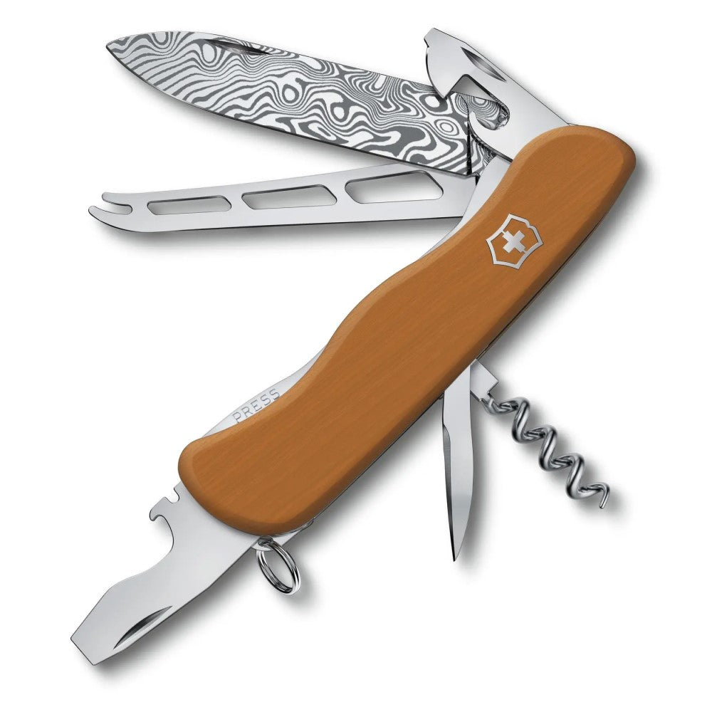 Navaja Limited Edition Picknicker Damascus 111mm Madera 2022 Victorinox® 0.8301.J22 [Pieza] 7611160211910