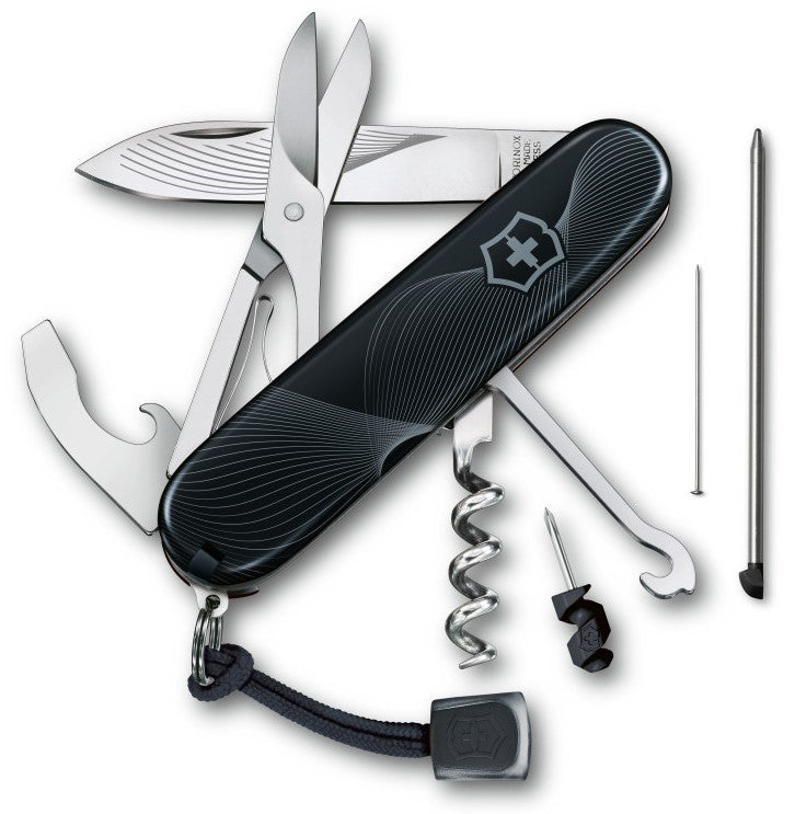 Navaja Limited Edition Compact Dark Wave 91mm Negro 2024 Victorinox® 1.3405.3-X1 [Pieza] 7611160273666