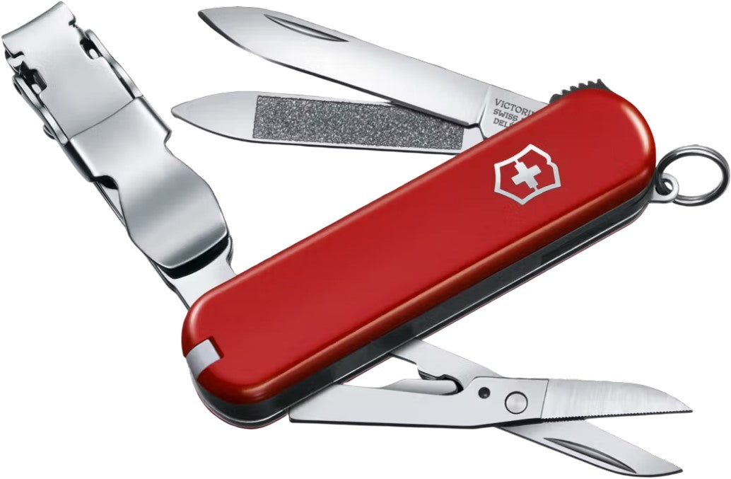Navaja 65mm c/Corta Uñas 8 Usos 65mm Rojo Transparen Victorinox® 0.6463.T [Pieza] 7611160044365