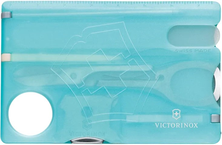 Herramienta Swiss Card Nailcare 13 Usos Azul Translúcid Victorinox® 0.7240.T21 [Pieza] 7611160050601