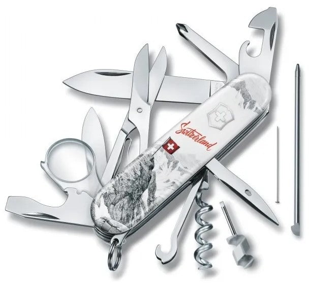 Navaja Limited Edition Explorer Swiss Spirit 91mm Blanco ilustrad 2020 Victorinox® 1.6705.7L20 [Pieza] 7611160141910 2