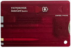 Herramienta Swiss Card Quattro 12 Usos Rubí Translúcid Victorinox® 0.7200.T [Pieza] 7611160010582