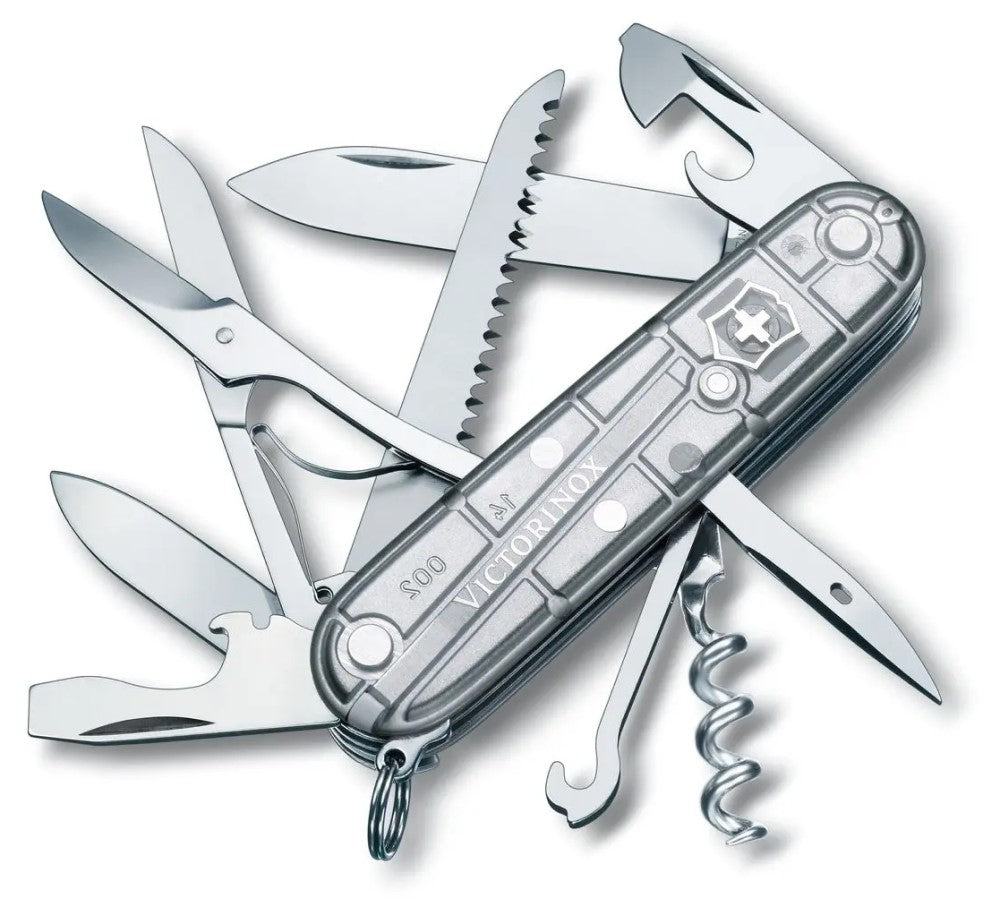 Navaja 91mm Huntsman SilverTech 15uso 91mm Plata Transpare Victorinox® 1.3713.T7 [Pieza] 7611160015310